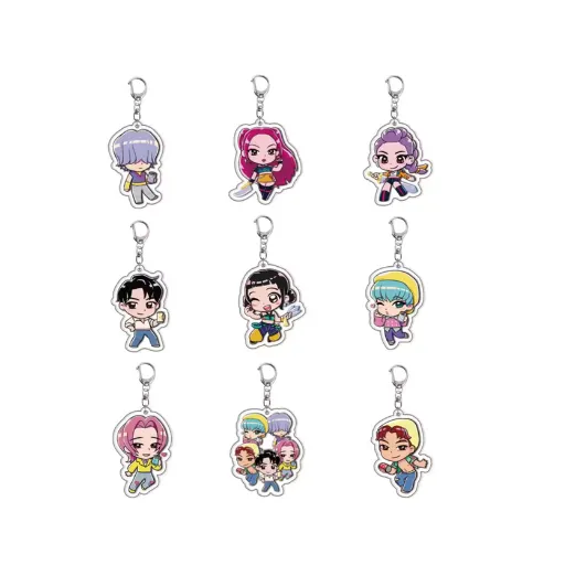 [AE-1005010542468347] Set porte-clés HUNTR/X et Saja Boys