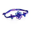Bracelet violet tressé KPop Demon Hunters