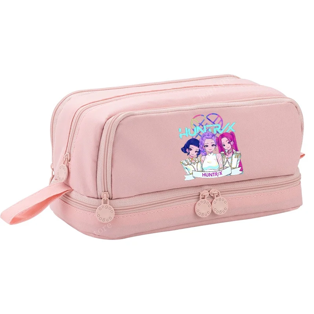 Grande trousse rose HUNTRIX avec 4 compartiments