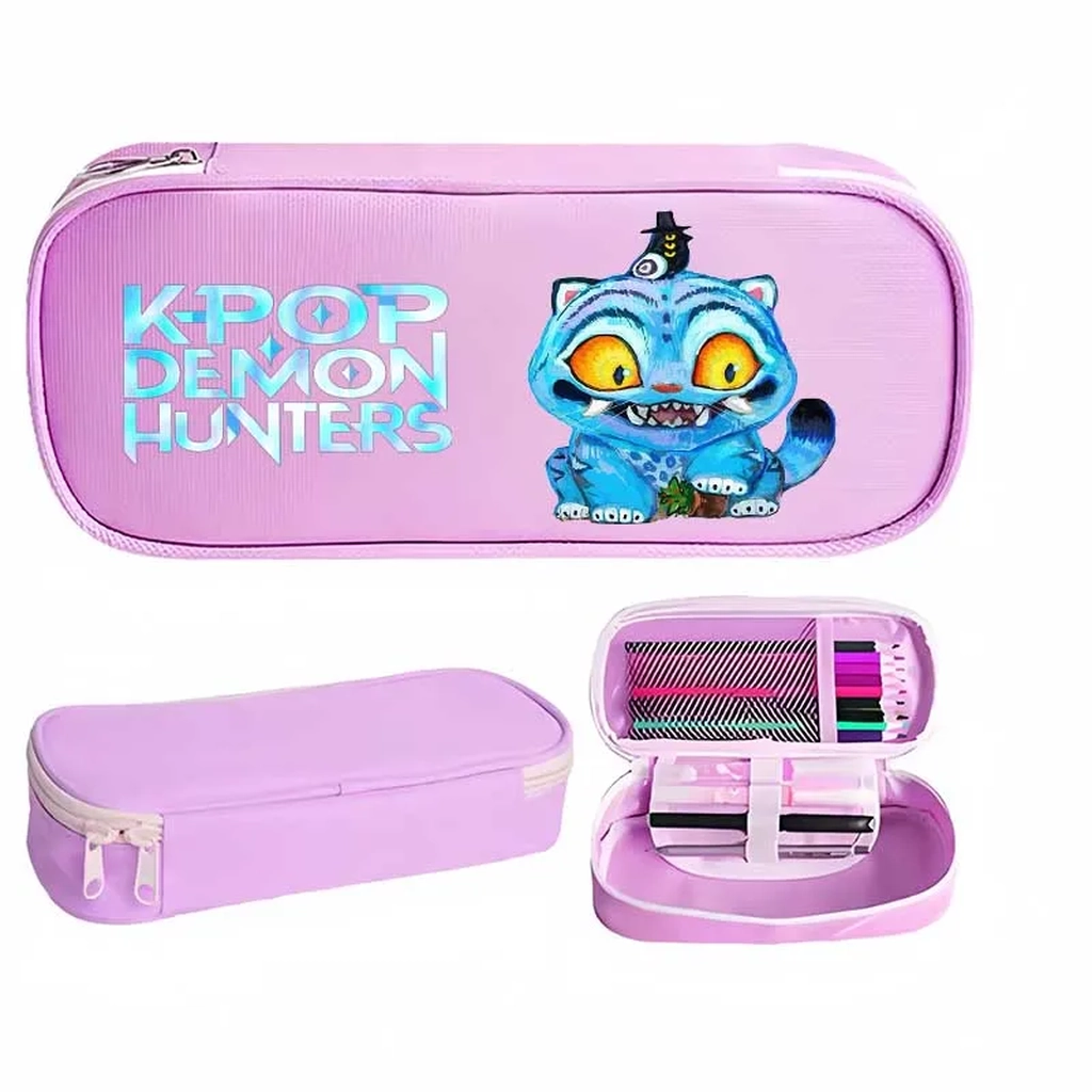 Trousse à crayons rose Derpy Kpop Demon Hunters