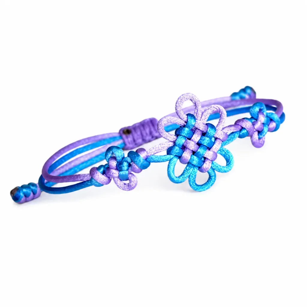 Bracelet Rumi bleu tressé KPop Demon Hunters