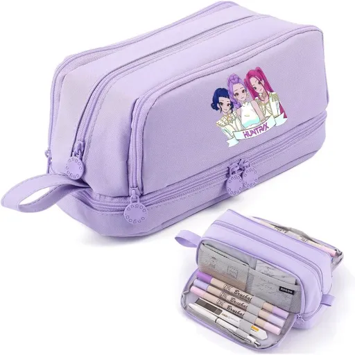Grande trousse mauve HUNTRIX avec 4 compartiments